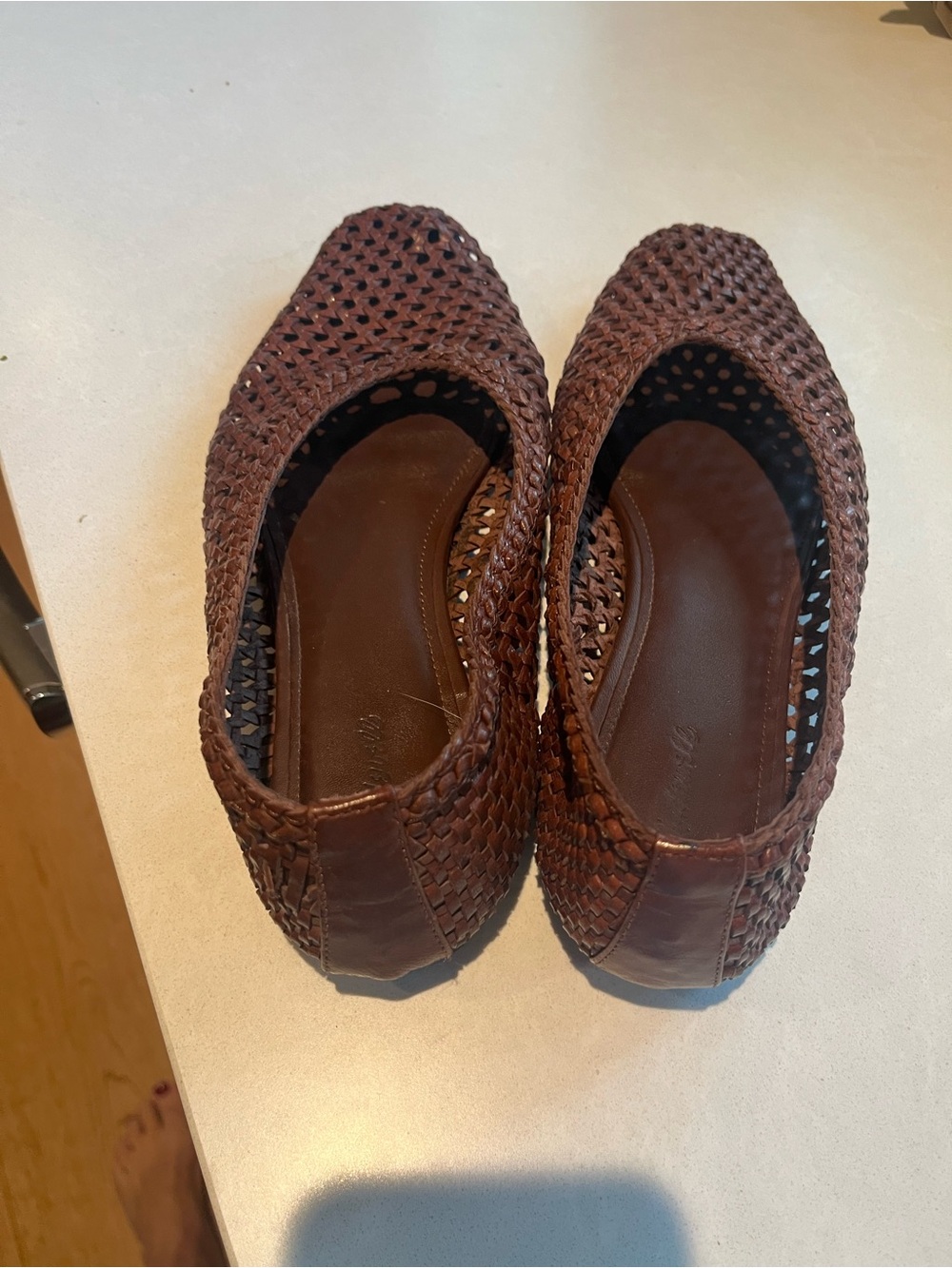 Madewell Mylie ballet flat Brown Woven Leather